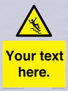 Custom Slippery Stairs Sign